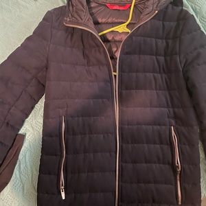 Zara men suede puffer jacket